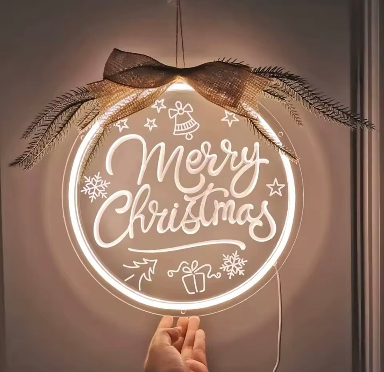 Merry Christmas Neon Sign – Festive Holiday Glow