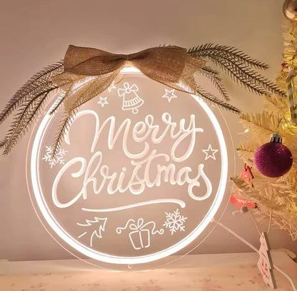 Merry Christmas Neon Sign – Festive Holiday Glow