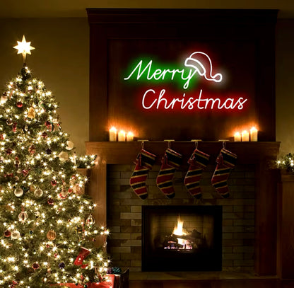 🎄 Merry Christmas Neon Sign - Festive LED Light Décor