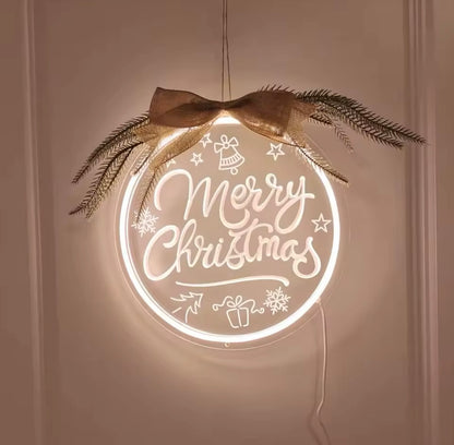 Merry Christmas Neon Sign – Festive Holiday Glow