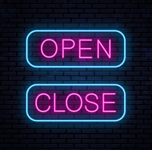 Open and Close Led Neon Sign