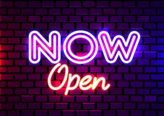 Now Open Neon Sign