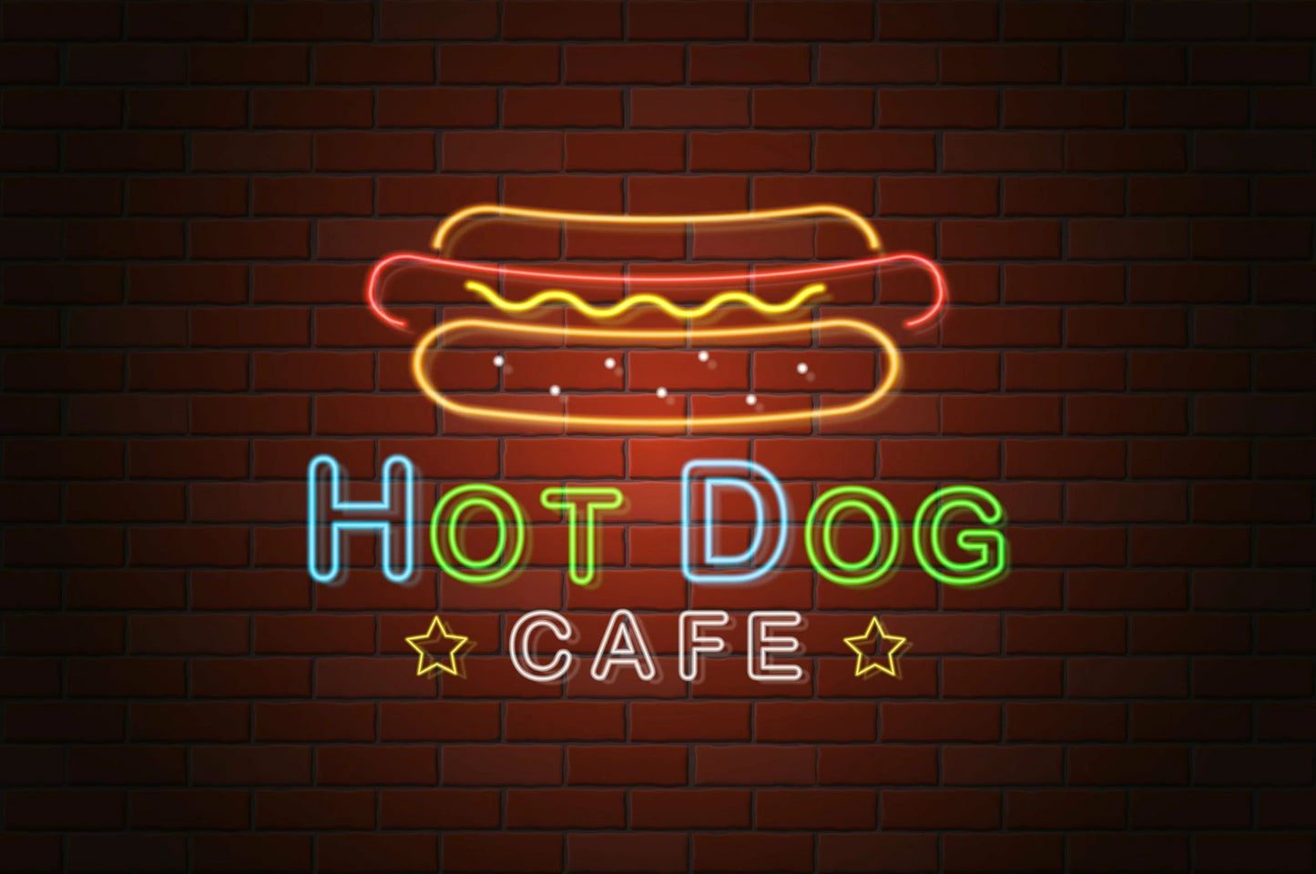 LED Neon “Hot Dog Cafe” Sign