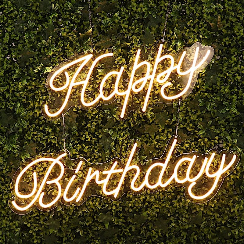 LED Neon “Happy Birthday” Sign