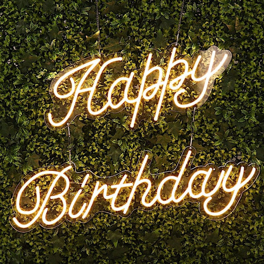 LED Neon “Happy Birthday” Sign