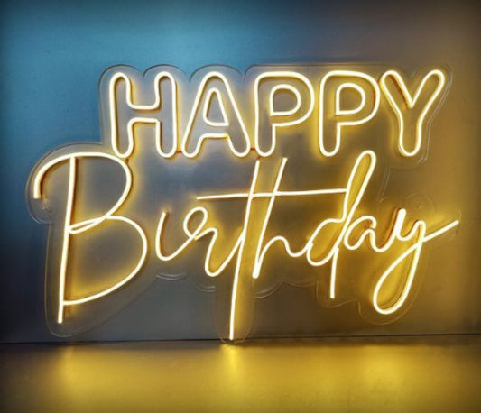 Happy Birthday LED Neon Sign